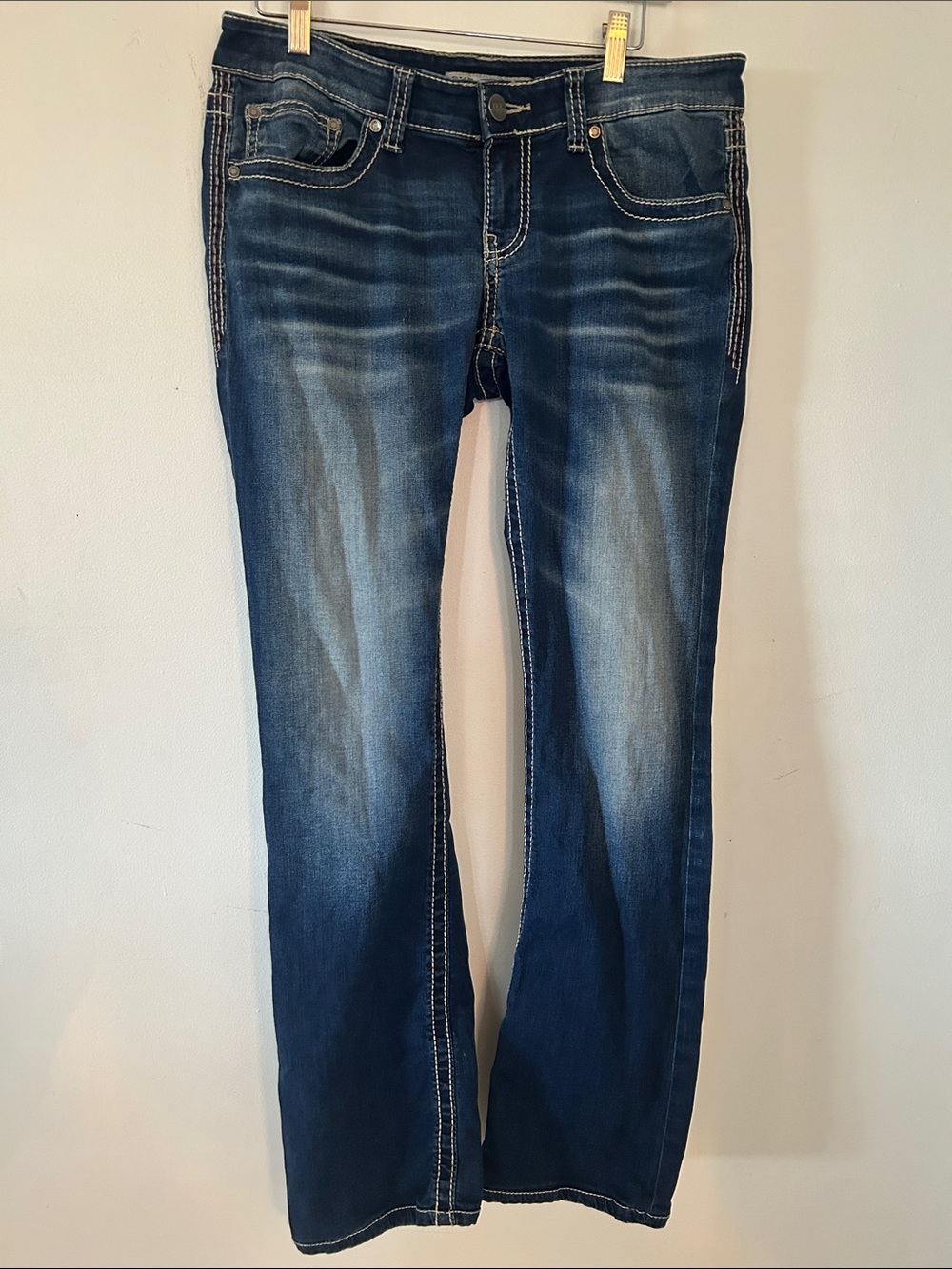 BKE Women's Dark Blue Boot Cut Jeans